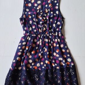 Anthropologie Moulinette Soeurs Silk Polka Dot Ruffle Dress - Size 4